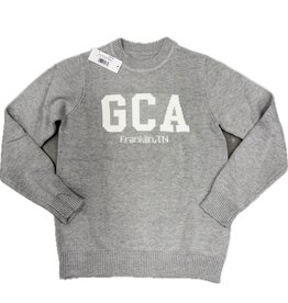 Women's Gray Woven GCA Sweater