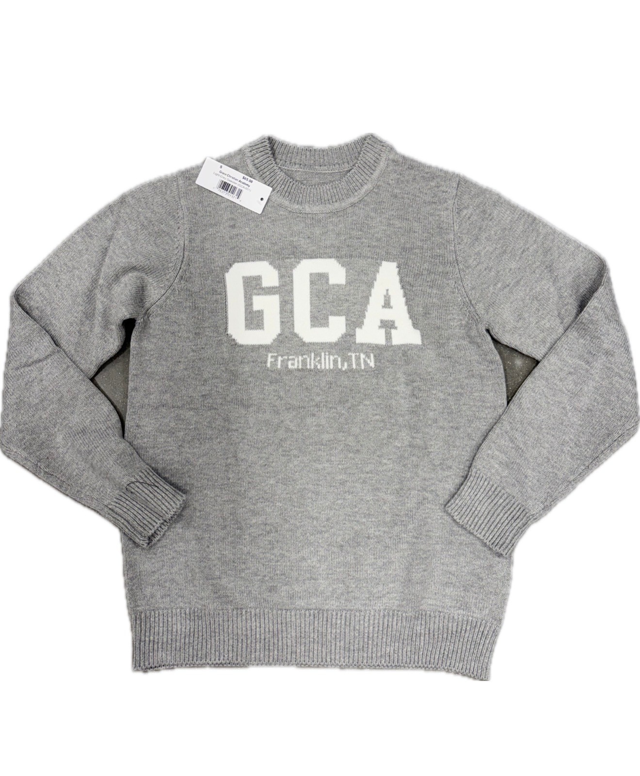 Women's Gray Woven GCA Sweater