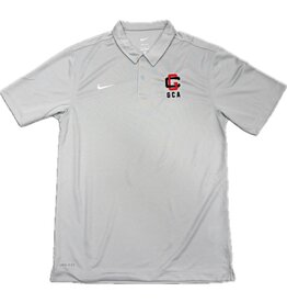 Men's Nike Light Gray GCA GC Logo Polo