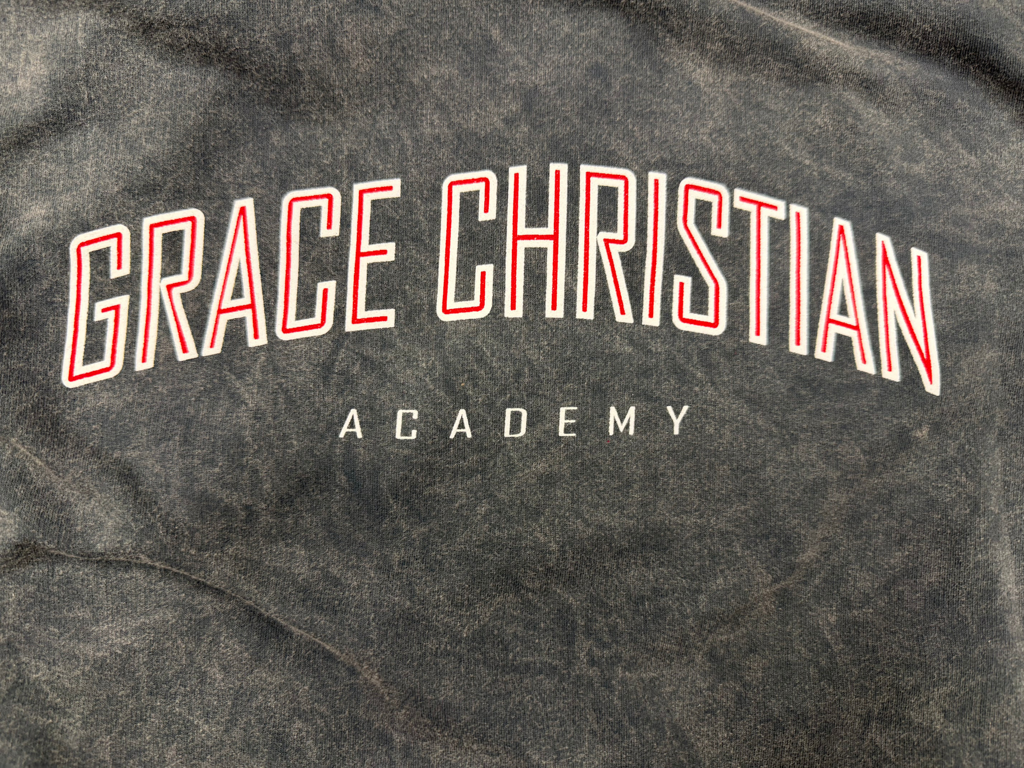 Youth Girl's Mineral Wash Gray Hoodies