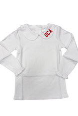 Youth Girl White GCA Jumper LS Shirt