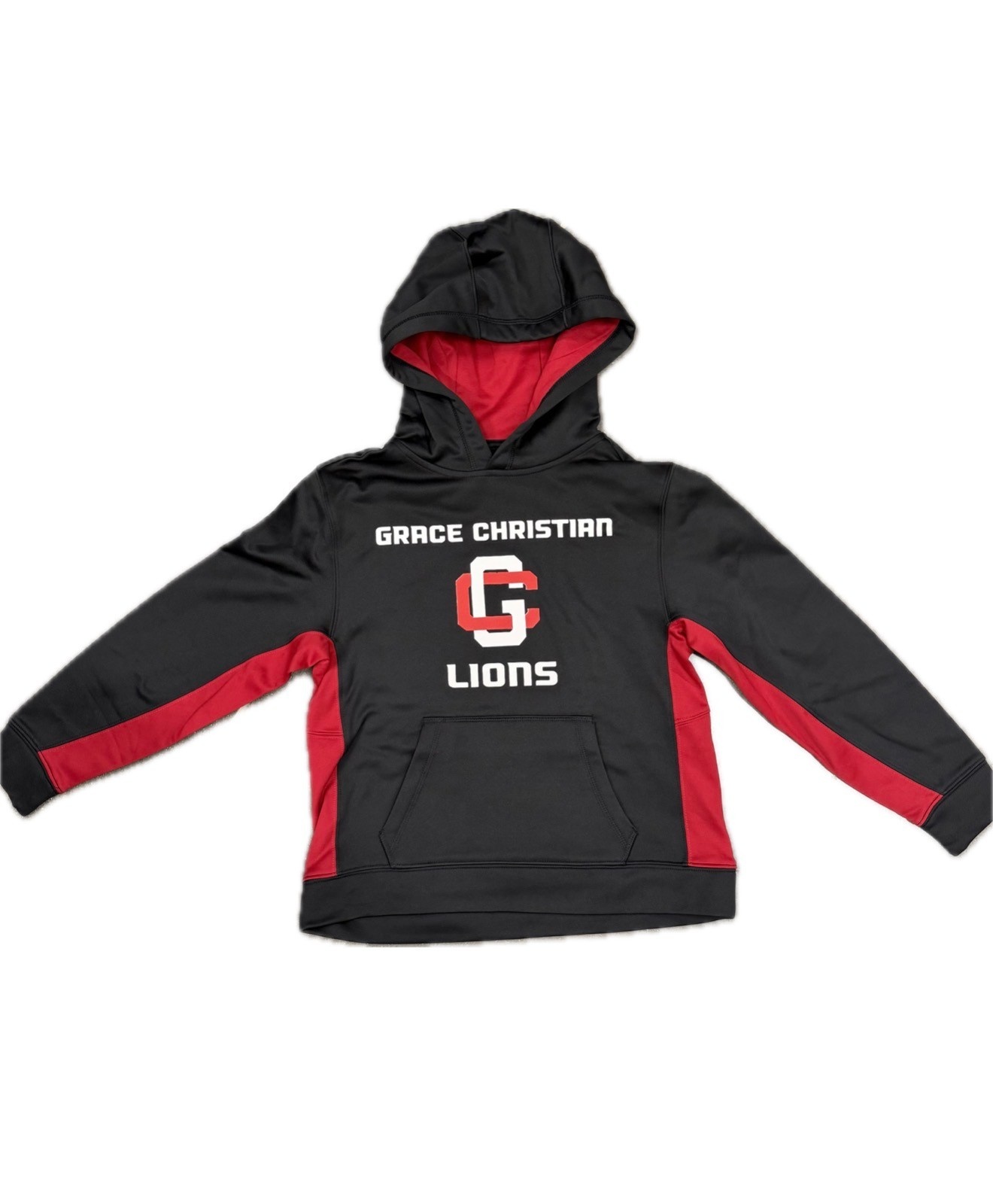 PA Youth Boy's Black/Red Athletic Hoodie