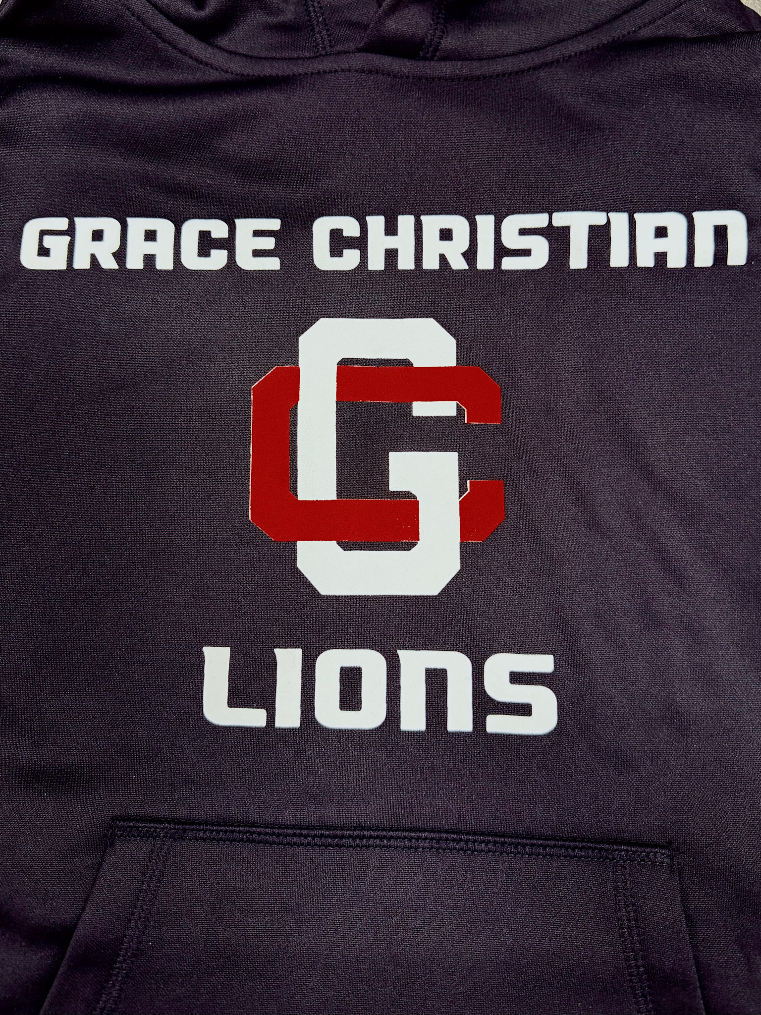 PA Youth Boy's Black/Red Athletic Hoodie