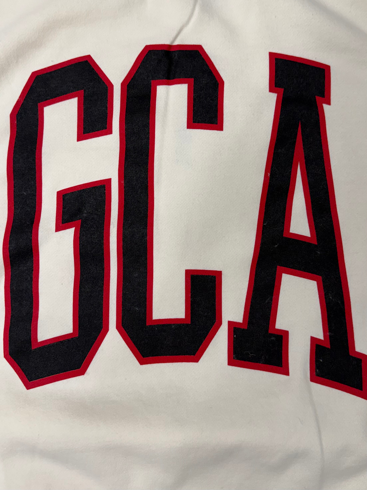 Chicka-D Women's Ivory/Red Striped GCA Sweatshirt