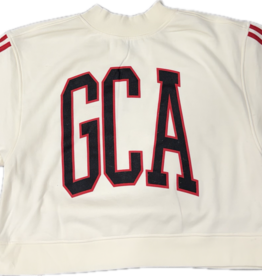 Chicka-D Women's Ivory/Red Striped GCA Sweatshirt