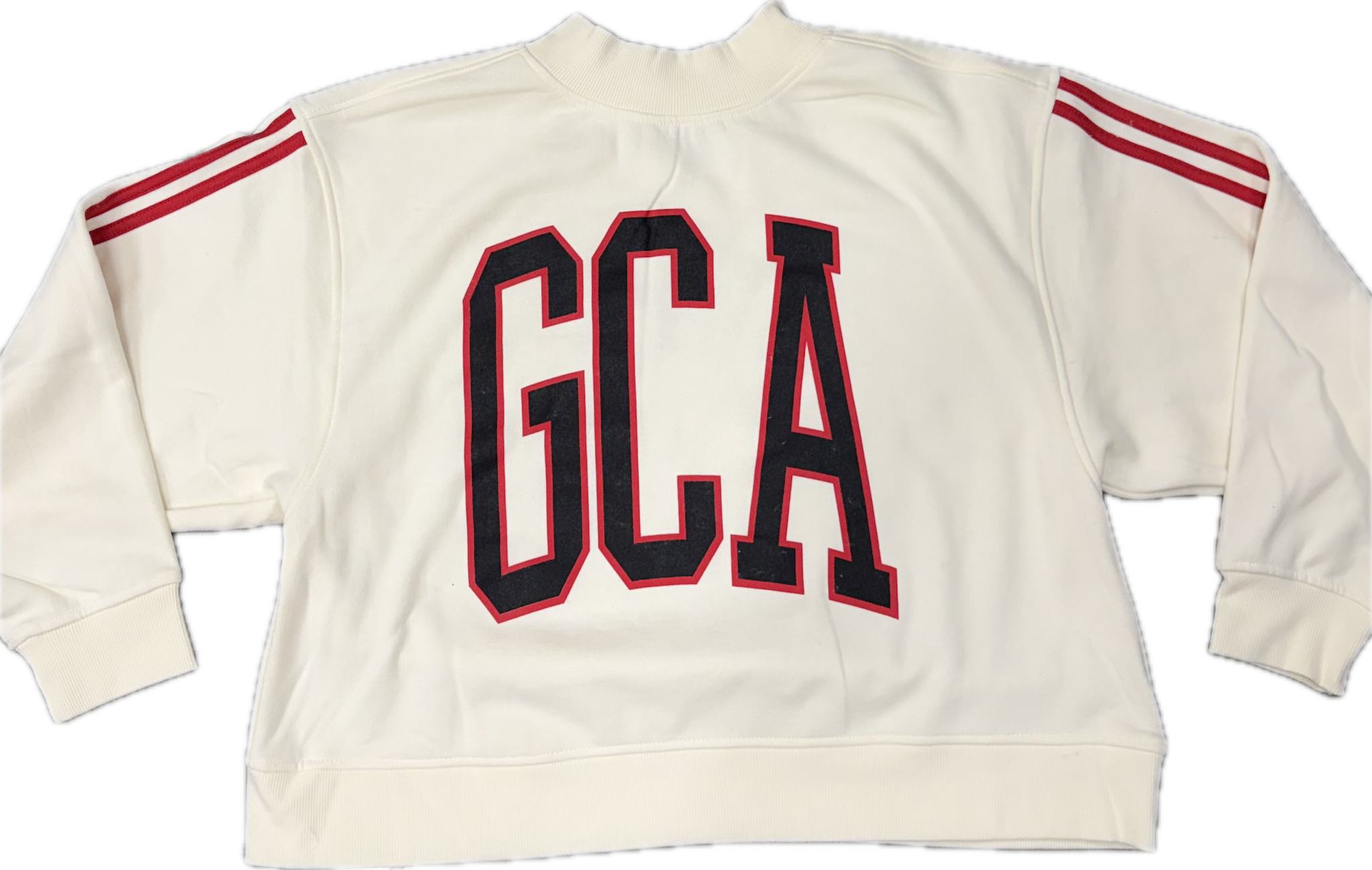 Chicka-D Women's Ivory/Red Striped GCA Sweatshirt