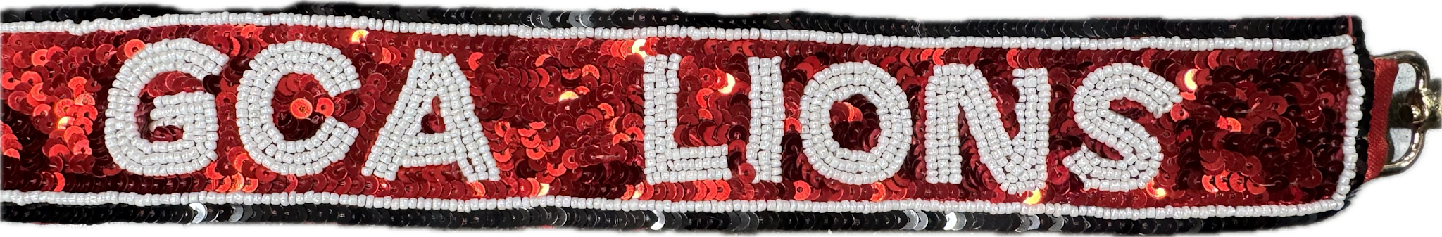 BKLYN LNDN GCA Lions Sequined Purse Strap