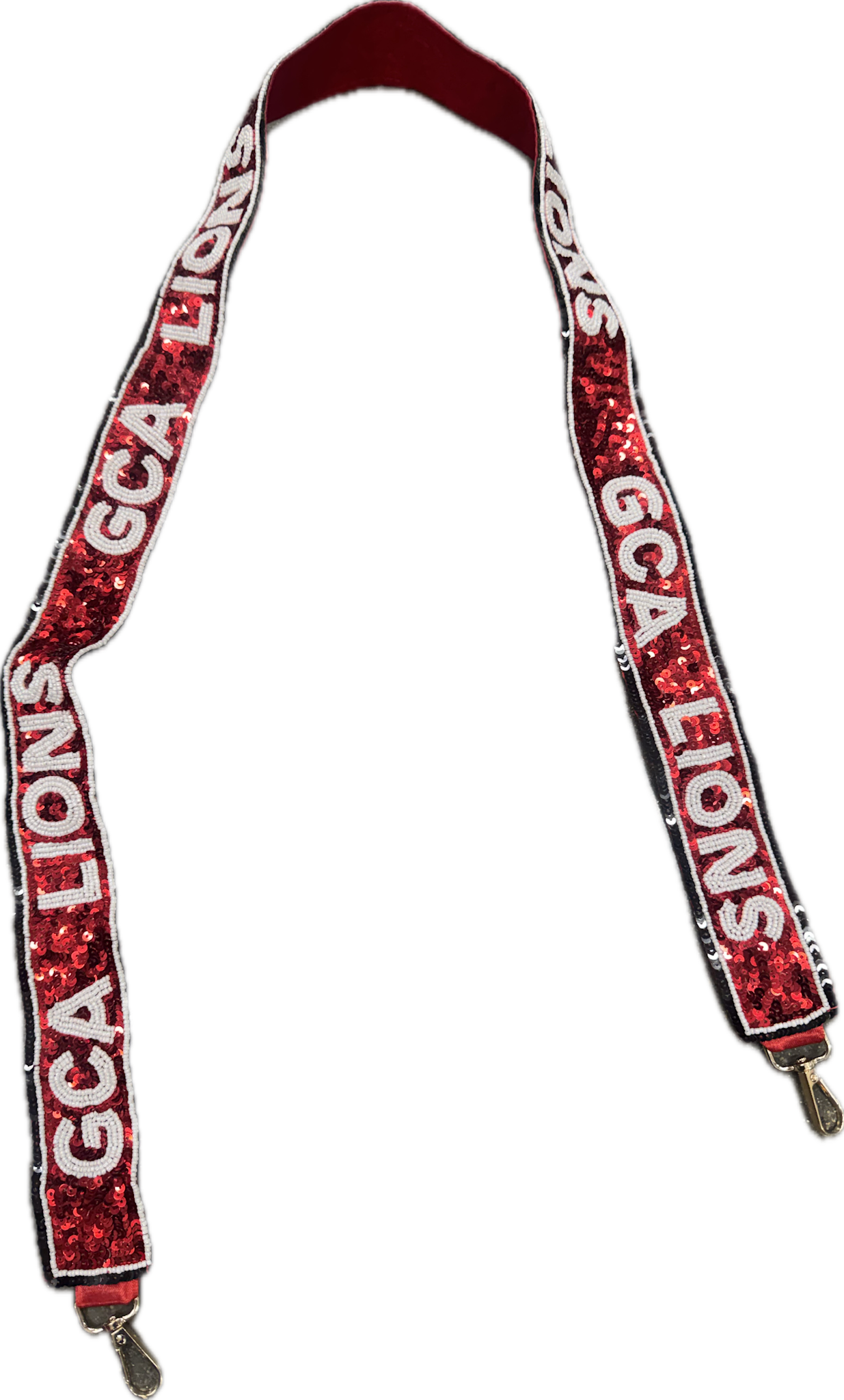 BKLYN LNDN GCA Lions Sequined Purse Strap