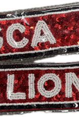 GCA LIONS Sequined Keychain