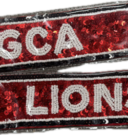 GCA LIONS Sequined Keychain