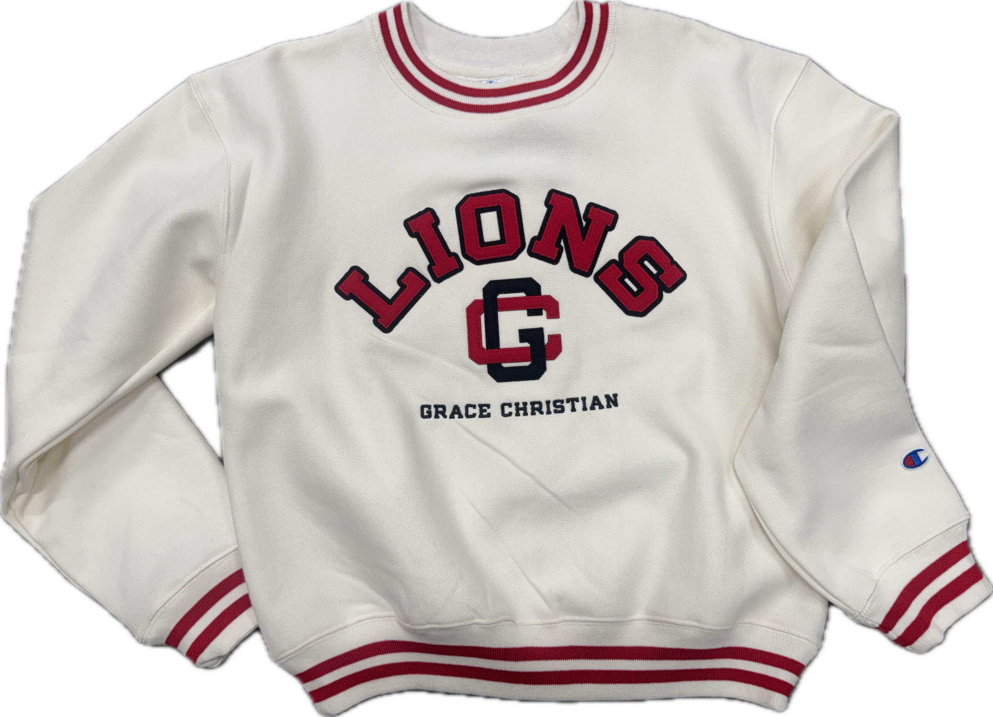 Champions Scarlet Reverse Weave Crop Crew