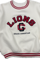 Champions Scarlet Reverse Weave Crop Crew