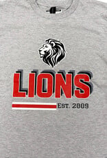 Gildan Kid's Gray LIONS SS Tee