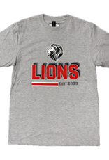 Gildan Men's Gray LIONS SS Tee