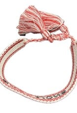 BKLYN LNDN White Tassel Bracelets
