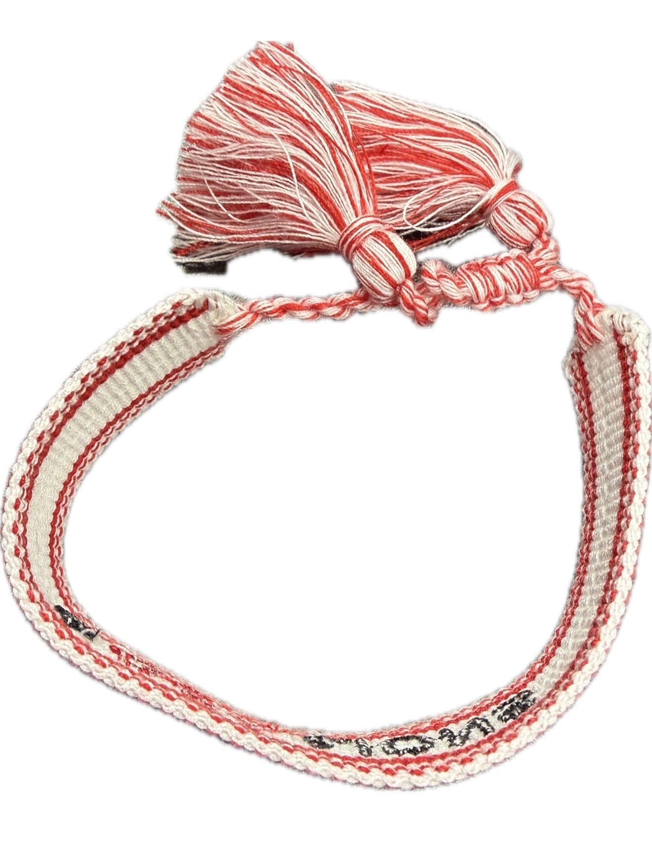 BKLYN LNDN White Tassel Bracelets