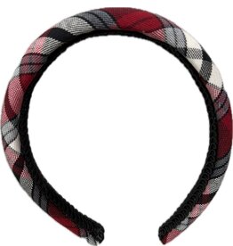 Max & Alice Plaid Puffy Headbands