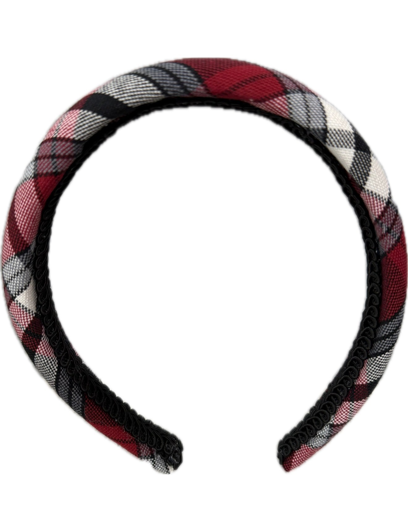 Max & Alice Plaid Puffy Headbands