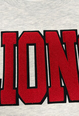 Chicka-D Women's Gray/Red Chenille LIONS Sweatshirt