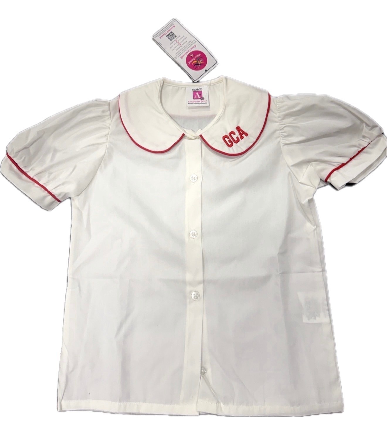 Max & Alice Peter Pan Embroidered GCA Top