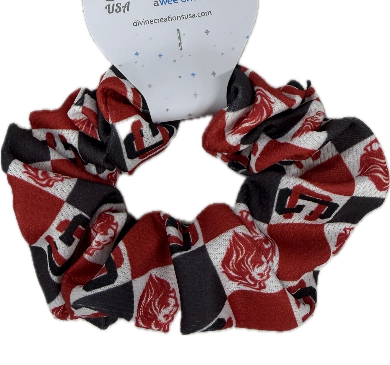 Wee Ones Checkered Scrunchie
