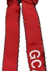 Wee Ones Red Scallop Tassel Bow