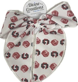 Wee Ones White Whimsy Tail Logo Bow