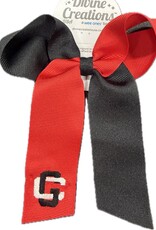 Wee Ones 2 Tone Black/Red Cheer Bow