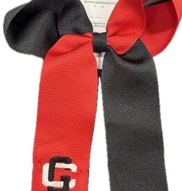 Wee Ones 2 Tone Black/Red Cheer Bow