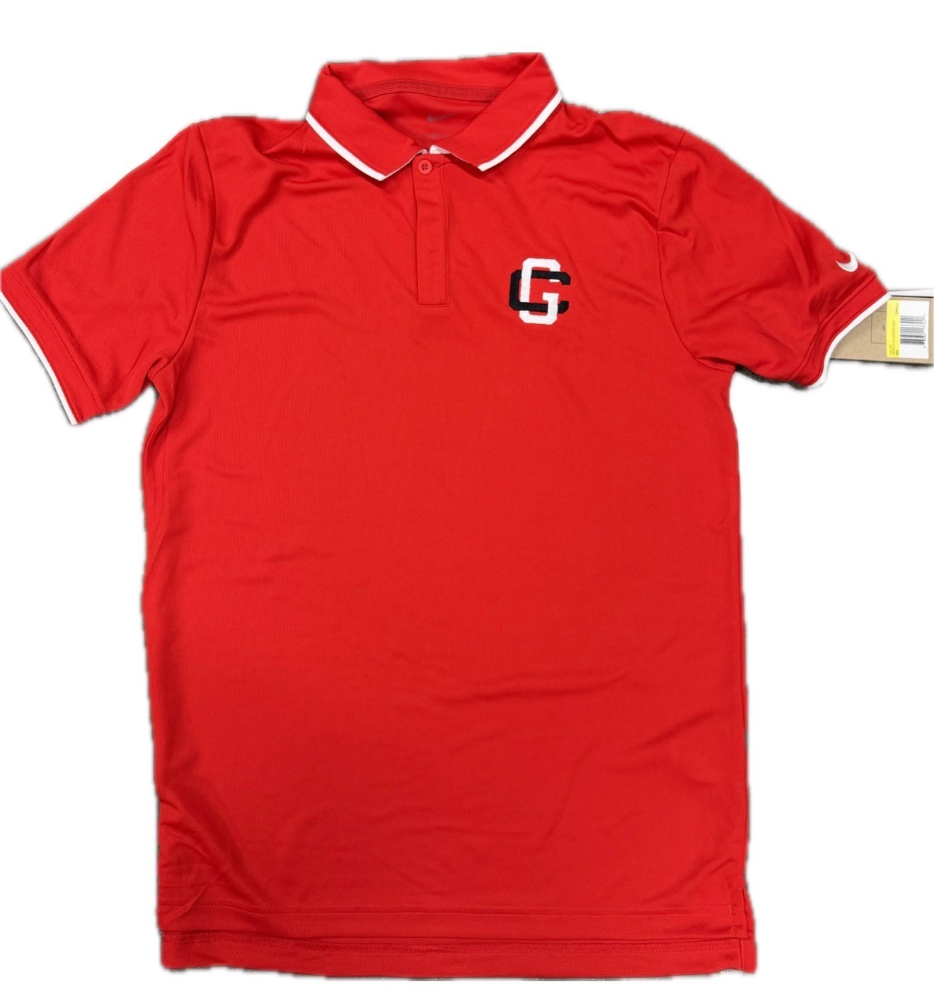 Nike Men's Red GC Logo Collegiate Polo