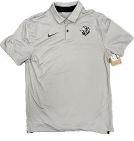 Nike Men's Gray Dri-Fit Lionhead Polo