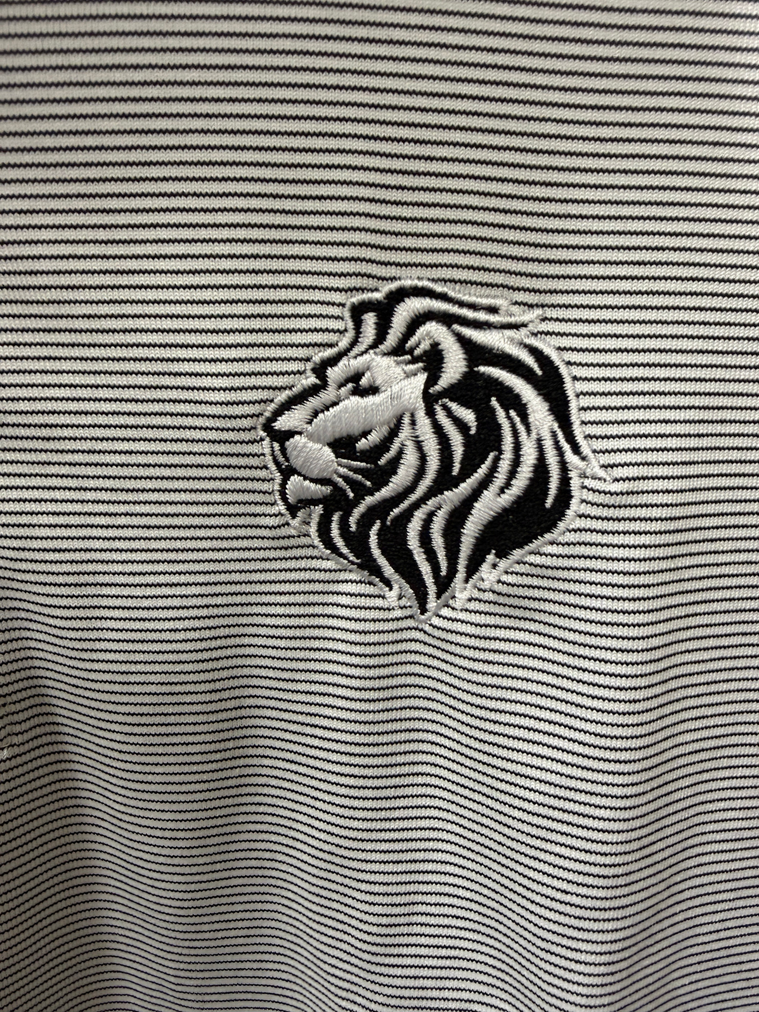 Under Armour Men's Striped Lionhead Polo