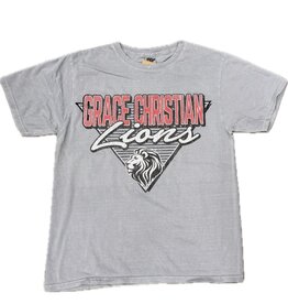 Blue 84 Men's Gray Lined Retro Tee