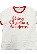 AS Colour Women's White/Red Ringer Tee