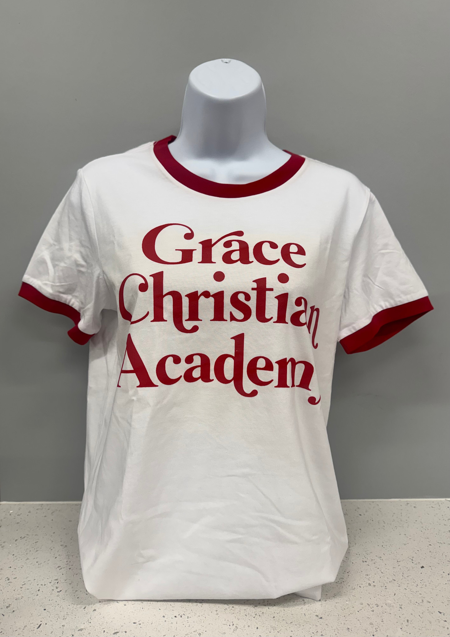 AS Colour Women's White/Red Ringer Tee