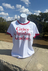 AS Colour Women's White/Red Ringer Tee