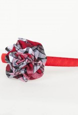 Headband with Plaid Rosette