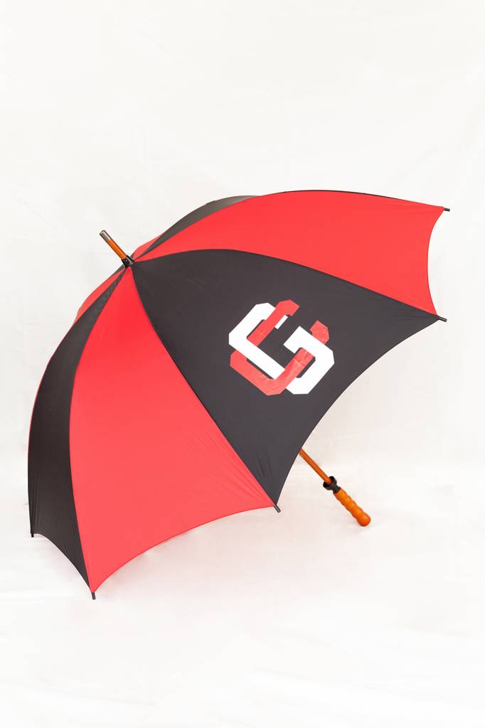 Sporty Wood-Shaft Golf Umbrella