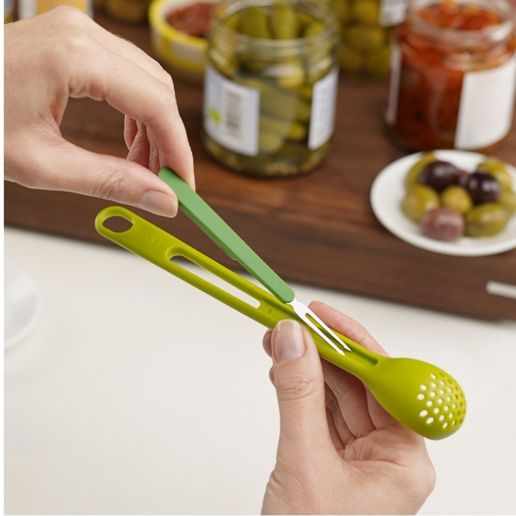Joseph Joseph Scoop & Pick™ 2-piece Green Antipasti Set