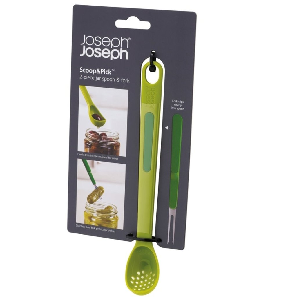 Joseph Joseph Scoop & Pick™ 2-piece Green Antipasti Set