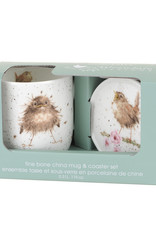 Wrendale Designs 'Flying The Nest' Mug & Coaster Set
