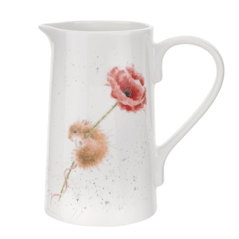 Wrendale Designs 'Mouse and Poppy' Pitcher