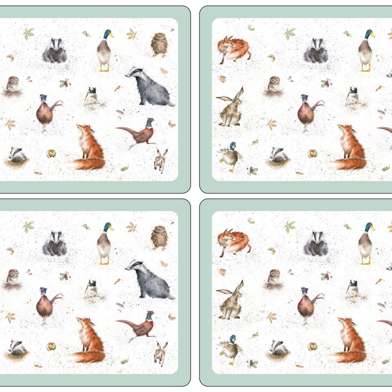 Wrendale Designs Animal Placemats -Set of 4
