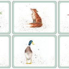 Wrendale Designs Luncheon Animal Placemats - Set of 6
