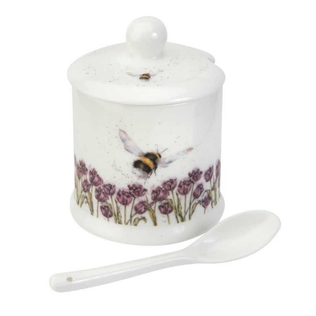 Wrendale Designs 'Flight of the Bumblebee' Conserve Pot and Spoon