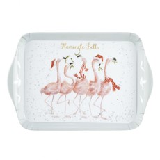 Wrendale Designs 'Flamingle Bells' Mug and Tray Set