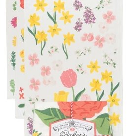 Now Designs Flowers of the Month S/3 Floursack Dish Towels