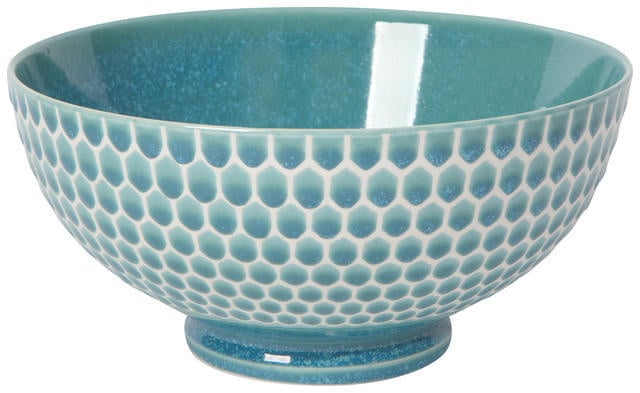 Now Designs Teal Honeycomb Bowl - 8"