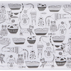 Now Designs Rectangle Tray - Purr Party 14"