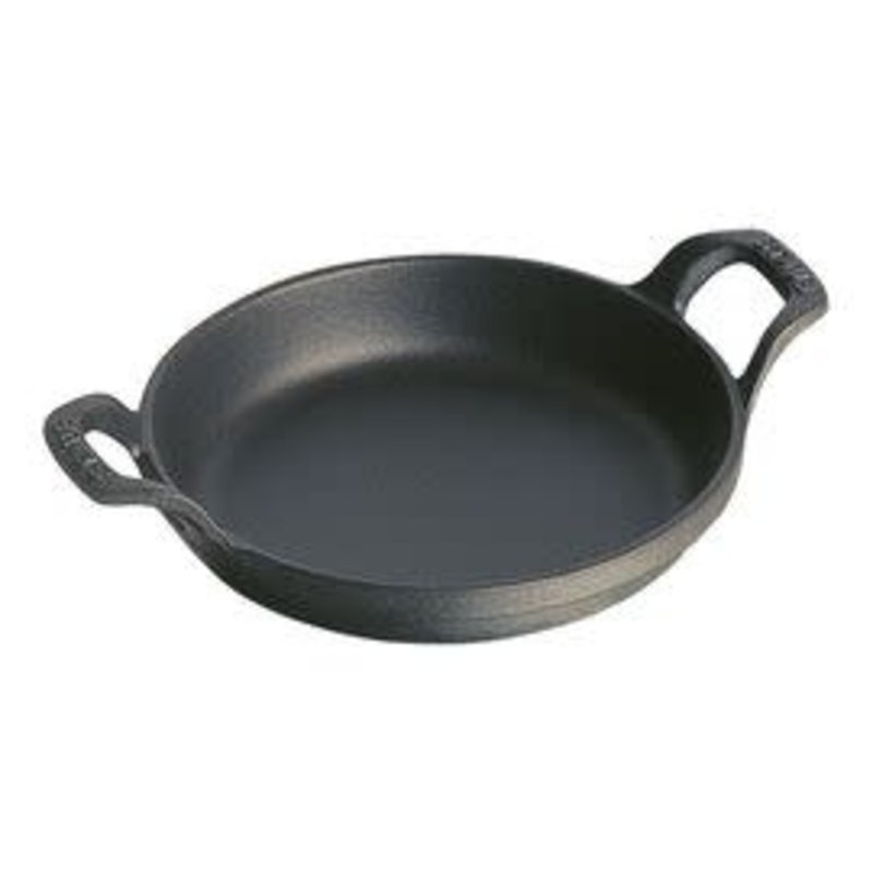 Staub 19cm /7.5” Cast Iron Round Baking Dish - Black